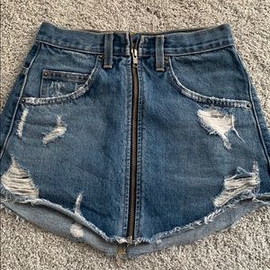 Carmar jean skirt